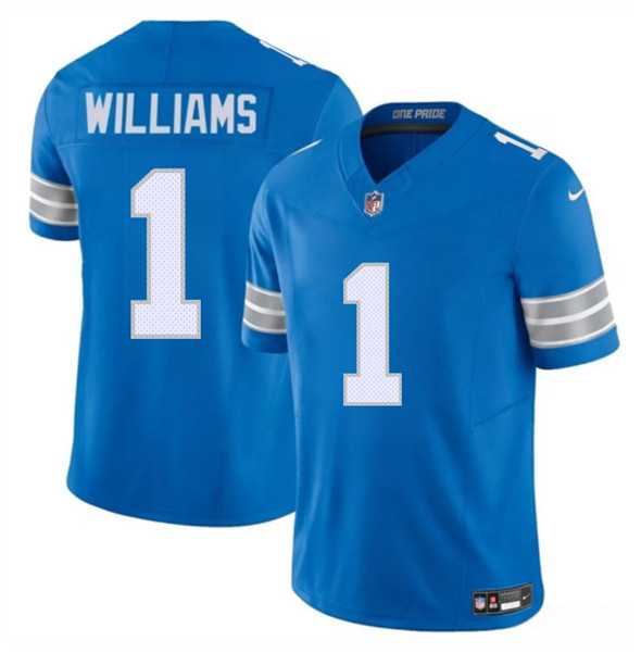 Men & Women & Youth Detroit Lions #1 Jameson Williams Blue 2025 F.U.S.E. Vapor Limited Stitched Jersey->detroit lions->NFL Jersey